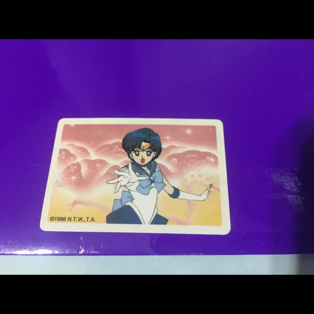 SAILOR MOON Stickers On Purple Folder